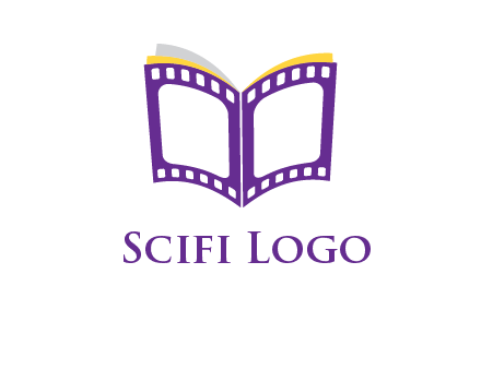 book of film reel logo