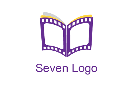 book of film reel logo
