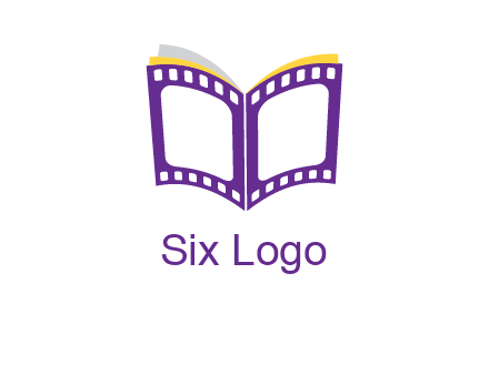 book of film reel logo