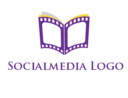 book of film reel logo