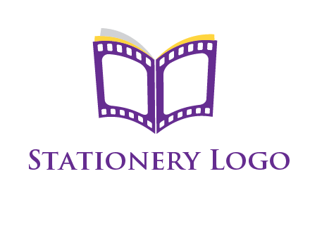 book of film reel logo