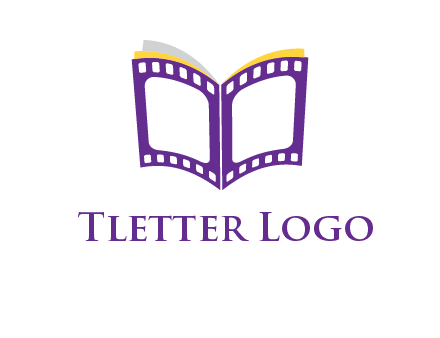 book of film reel logo