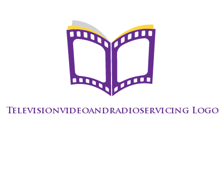 book of film reel logo
