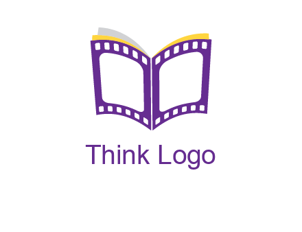 book of film reel logo