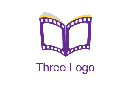 book of film reel logo