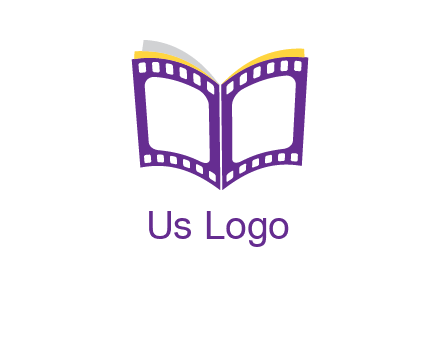 book of film reel logo