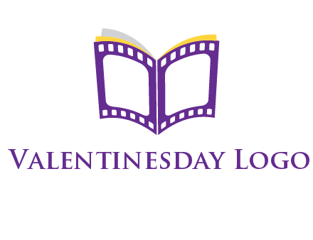 book of film reel logo