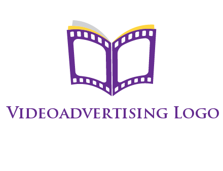 book of film reel logo