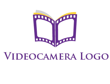 book of film reel logo