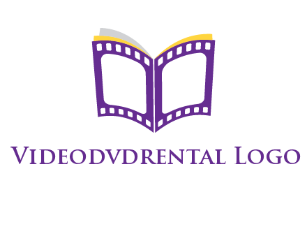 book of film reel logo