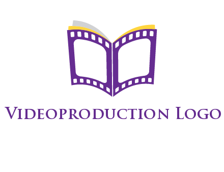 book of film reel logo