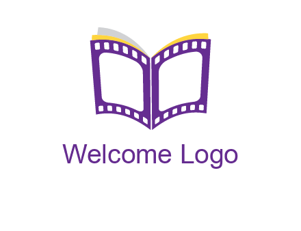 book of film reel logo