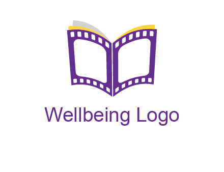 book of film reel logo