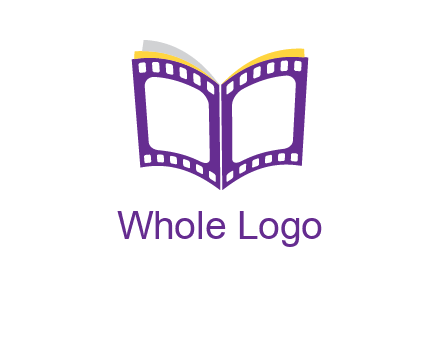 book of film reel logo