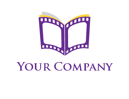 book of film reel logo