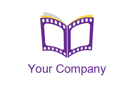 book of film reel logo