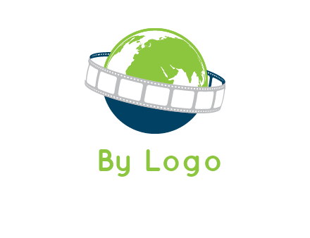 film reel around the globe logo