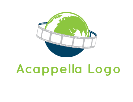 film reel around the globe logo