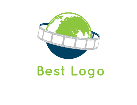 film reel around the globe logo