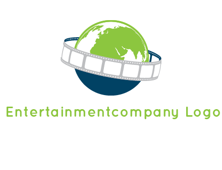 film reel around the globe logo