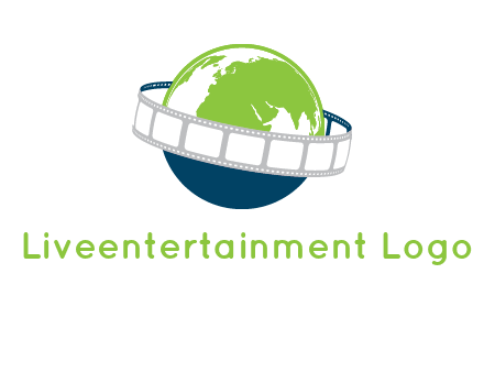 film reel around the globe logo