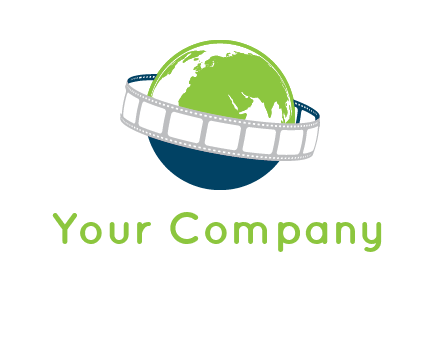 film reel around the globe logo