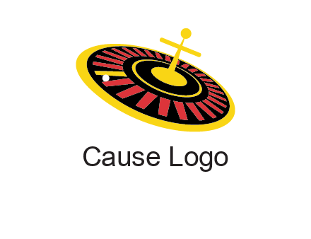 roulette wheel bar & nightclub logo