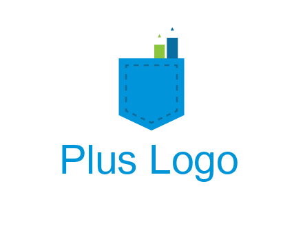 stitched pocket incorporated with two pencil logo