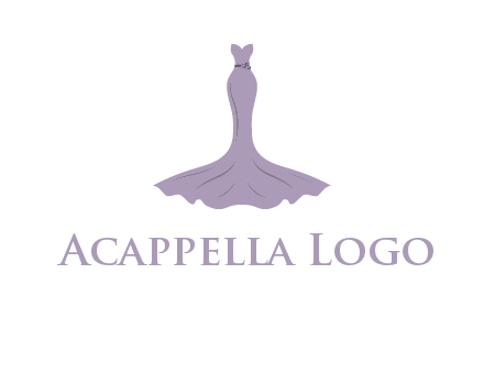 bride strapless long dress logo