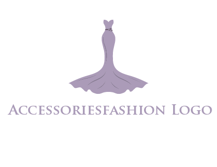 bride strapless long dress logo