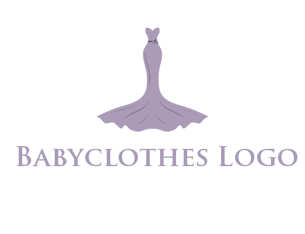 bride strapless long dress logo