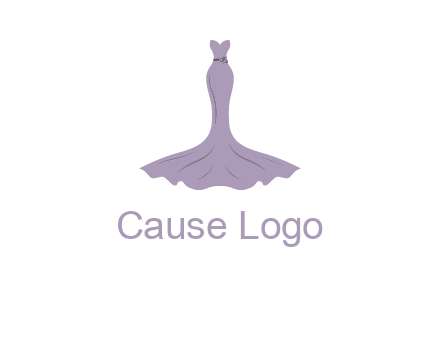 bride strapless long dress logo