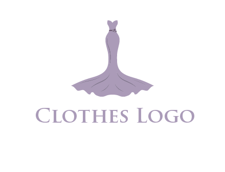 bride strapless long dress logo