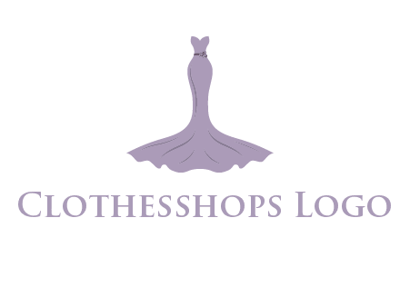 bride strapless long dress logo