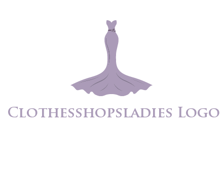 bride strapless long dress logo