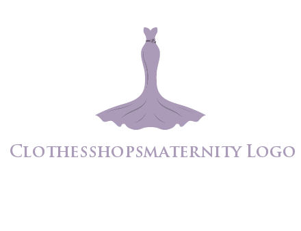 bride strapless long dress logo