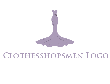 bride strapless long dress logo