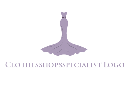bride strapless long dress logo