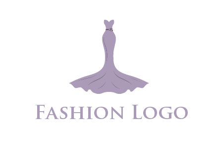 bride strapless long dress logo