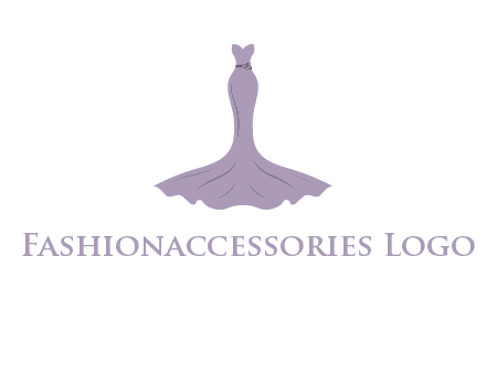 bride strapless long dress logo