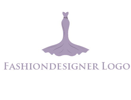 bride strapless long dress logo