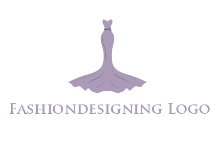 bride strapless long dress logo