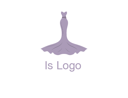 bride strapless long dress logo
