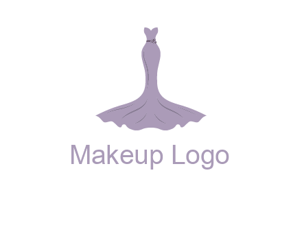 bride strapless long dress logo