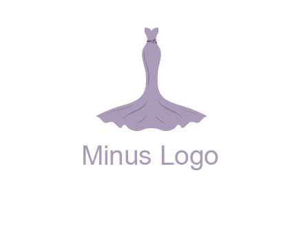 bride strapless long dress logo