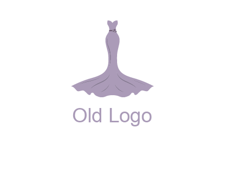 bride strapless long dress logo