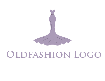 bride strapless long dress logo