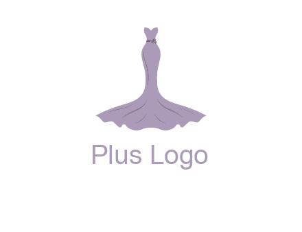 bride strapless long dress logo