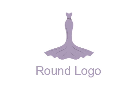 bride strapless long dress logo