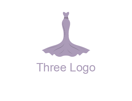 bride strapless long dress logo